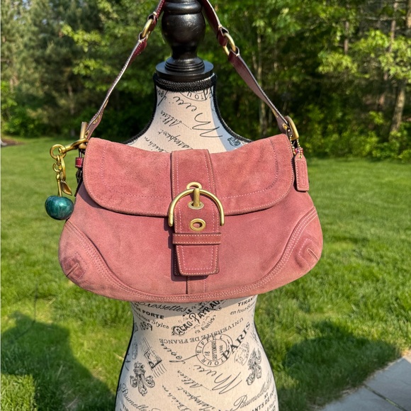 ‼️SOLD‼️Vintage 2006 Coach SoHo Suede Hobo Bag - Mauve - Picture 6 of 8